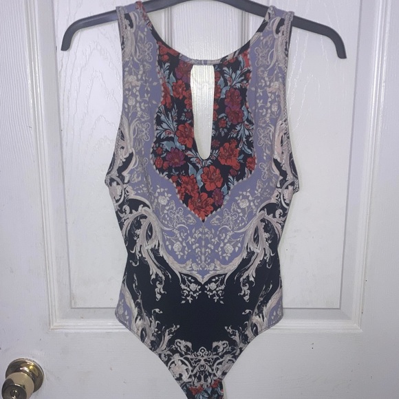 Free People Multicolor Patterned Bodysuit - Picture 1 of 3